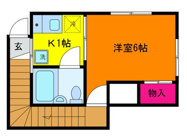 スリーコーポの物件間取画像